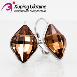 Серьги (французская застежка) Swarovsi Ромб Серьги (французская застежка) Swarovsi Ромб