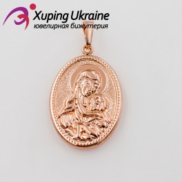 Подвеска позолота овальная ладанка Богородица Подвеска позолота овальная ладанка Богородица