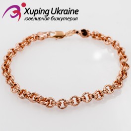 Браслет позолота из круглых двойных звеньев 0,5/20,5 см Браслет позолота из круглых двойных звеньев 0,5/20,5 см
