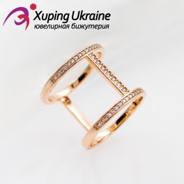 Кольцо лимонная позолота шировок "Параллели" Кольцо лимонная позолота шировок "Параллели"