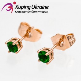 Серьги-гвоздики позолота камень 0,4 Серьги-гвоздики позолота камень 0,4