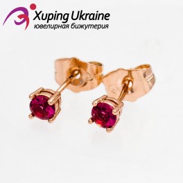 Серьги-гвоздики позолота камень 0,4 Серьги-гвоздики позолота камень 0,4