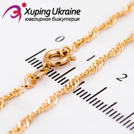 Цепочка лимонная позолота ромбами перекрученая 0,2/45 см Цепочка лимонная позолота ромбами перекрученая 0,2/45 см