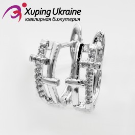 Серьги родиум "Лесенка" Серьги родиум "Лесенка"