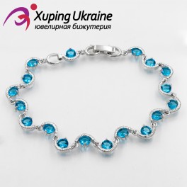 Браслет родиум "Нить из камней в узоре" Браслет родиум "Нить из камней в узоре"