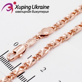 Цепочка позолота "большие замочки" 0,3/50 см (Медицинское золото) Цепочка позолота "большие замочки" 0,3/50 см (Медицинское золото)