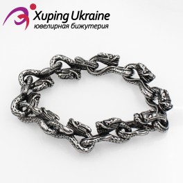 Браслет черный родиум "Десять драконов" 1,4/21 см Браслет черный родиум "Десять драконов" 1,4/21 см
