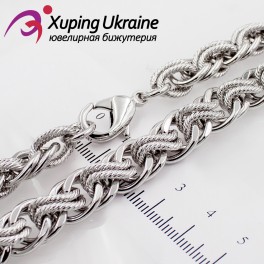 Цепочка родиум "двойное панцирное с восьмерками" 1/60 см Цепочка родиум "двойное панцирное с восьмерками" 1/60 см