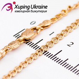 Цепочка лимонная позолота плетение лав, 0,3/50 см Цепочка лимонная позолота плетение лав, 0,3/50 см