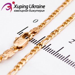 Цепочка лимонная позолота "картье плоское" 0,2/50 см (Медицинское золото)