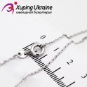 Цепочка Xuping якорное плетение 0,1/45 см родиум 