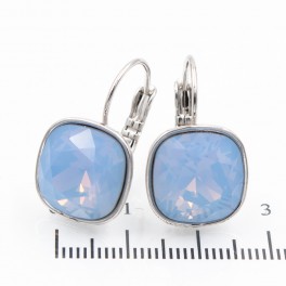 Серьги с кристаллами Swarovski родиум (Медицинская сталь) Серьги с кристаллами Swarovski родиум (Медицинская сталь)