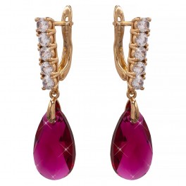 Серьги (английская застежка) Swarovski Капля Серьги (английская застежка) Swarovski Капля