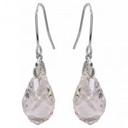 Серьги-крючки Swarovski Граненая капля-изгиб Серьги-крючки Swarovski Граненая капля-изгиб