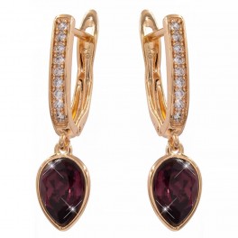 Серьги лимонная позолота Swarovski Crystals "Капля" Серьги лимонная позолота Swarovski Crystals "Капля"