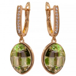 Серьги родиум Swarovski Crystals "Овал" Серьги родиум Swarovski Crystals "Овал"