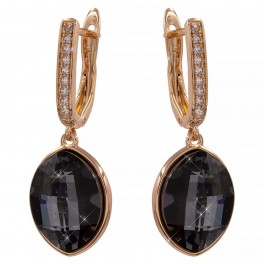 Серьги родиум Swarovski Crystals "Овал" Серьги родиум Swarovski Crystals "Овал"
