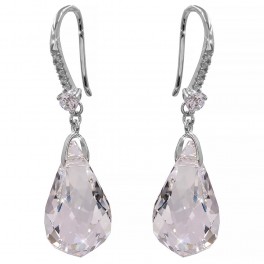 Серьги Swarovski Граненая капля на крючке Серьги Swarovski Граненая капля на крючке