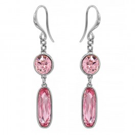 Серьги (крючки) Swarovski Круглый камень + узкий овал Серьги (крючки) Swarovski Круглый камень + узкий овал