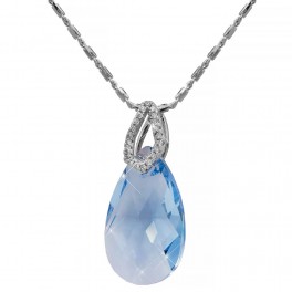 Кулон Swarovski на цепочке Капля в держателе из камней Кулон Swarovski на цепочке Капля в держателе из камней