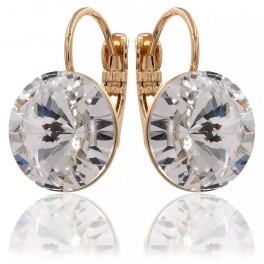 Серьги лимонная позолота Swarovski Crystals 1,2 см Серьги лимонная позолота Swarovski Crystals 1,2 см