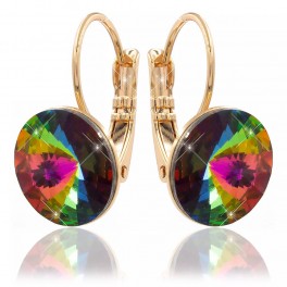 Серьги лимонная позолота Swarovski Crystals 1,2 см Серьги лимонная позолота Swarovski Crystals 1,2 см