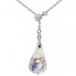 Кулон на цепочке Swarovski "Капля белый хамелеон" Кулон на цепочке Swarovski "Капля белый хамелеон"