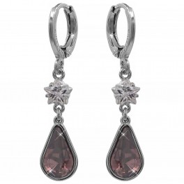 Серьги родиум Swarovski "Капля" Серьги родиум Swarovski "Капля"