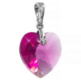 Кулон родиум Swarovski "Сердце" Кулон родиум Swarovski "Сердце"