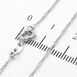 Цепочка родий «перекрученное» 0,1/45 см Цепочка родий «перекрученное» 0,1/45 см