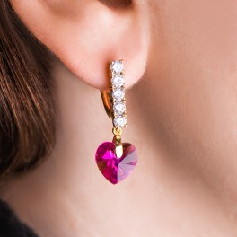 Серьги Swarovski "Сердце" Серьги Swarovski "Сердце"