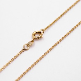 Цепочка лимонная позолота якорное плетение 0,1/45 см (Медицинское золото)