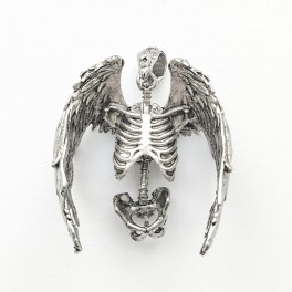 Подвеска "Скелет с крыльями" сталь