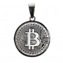 Подвеска "Bitcoin Биткоин" сталь 