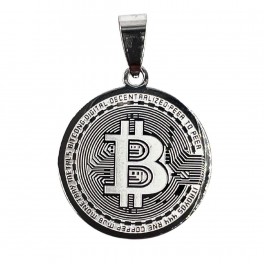 Подвеска "Bitcoin Биткоин" сталь Подвеска "Bitcoin Биткоин" сталь