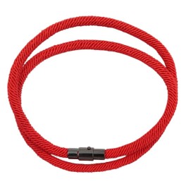 Браслет-шнур с магнитной застёжкой, красный, унисекс