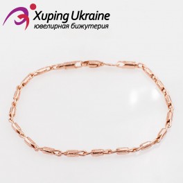 Браслет Xuping - бочонки 0,3/18 см (Медицинское золото)