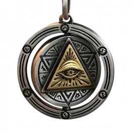 Кулон Око Гора, сталь  2х сторонняя 