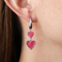 Серьги Сердца родиум Xuping 370708/3