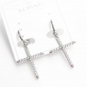 Серьги Крестики Xuping родиум (224374(22)) медицинское золото