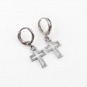 Серьги Крестики Xuping родиум 924167/2 медицинская сталь