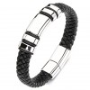 Браслет мужской кожаный на магнитной застежке