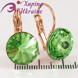 Серьги лимонная позолота Swarovski Crystals 1,2 см Серьги лимонная позолота Swarovski Crystals 1,2 см