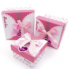 Набор подарочных коробочек (розовый) Sweet Love 3 шт Набор подарочных коробочек (розовый) Sweet Love 3 шт
