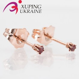 Серьги-гвоздики "Камень 0,2 в цветке держателе" Серьги-гвоздики "Камень 0,2 в цветке держателе"